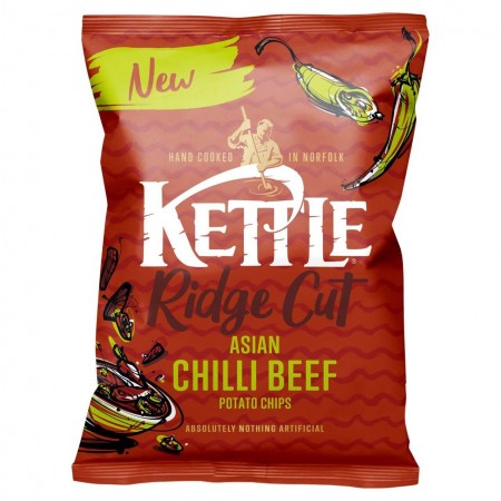 Kettle Chips - Asian Chilli Beef ridge Cut 18 x 40g